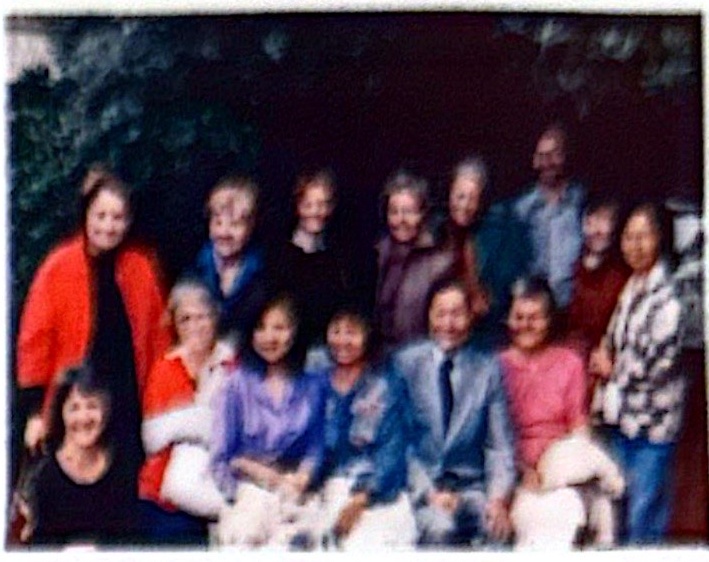 Chow at a joint exhibition with his students in the US in 1973